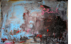 «Endlich oh Glück ...»  65 x 95cm  Acryl auf Leinen 2008
