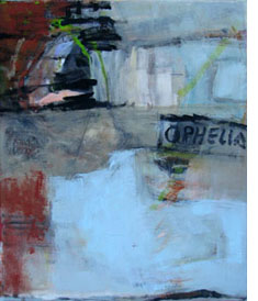 «Ophelia»  88 x 72cm  Acryl auf Leinwand 2007