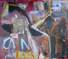 «Reve pour liver»  74 x 86cm  Mischtechnik auf Leinen 2007